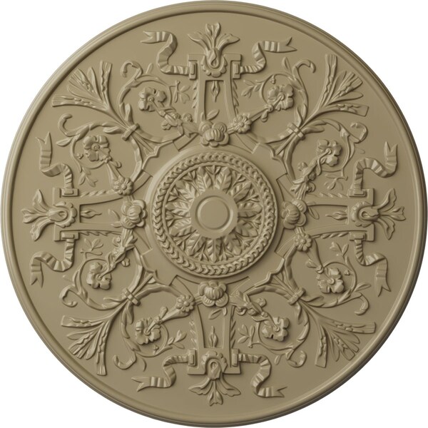 Ekena Millwork Versailles Ceiling Medallion (Fits Canopies up to 3 1/4"), Hand-Painted Gobi Desert, 33"OD x 1 3/4"P CM33VEGDF - main